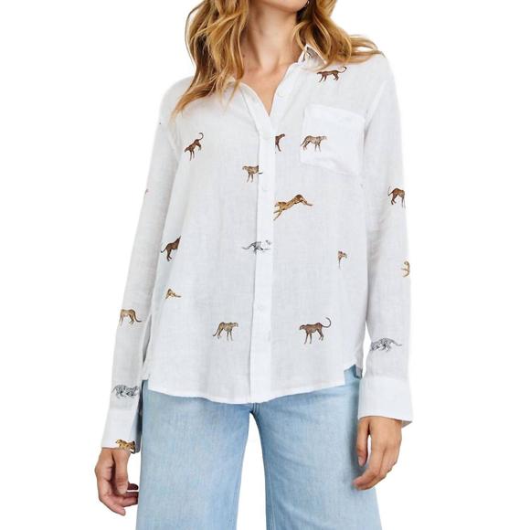 NEW RAILS charli top in safari cheetah - Picture 1 of 4